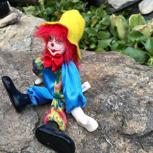 Vintage Ganz Posable Clown Porcelain - Picture 4 of 10